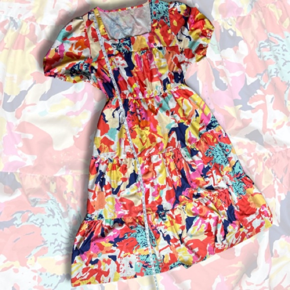 SHEIN Multicolor Abstract Dress - Picture 3 of 6